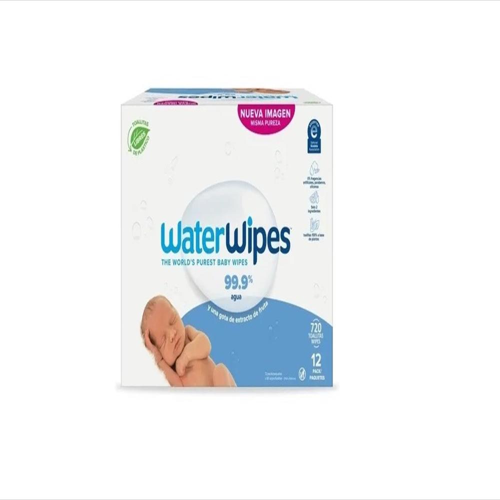 WaterWipes Toallitas húmedas Originales para Bebés, Sin Plástico, 720