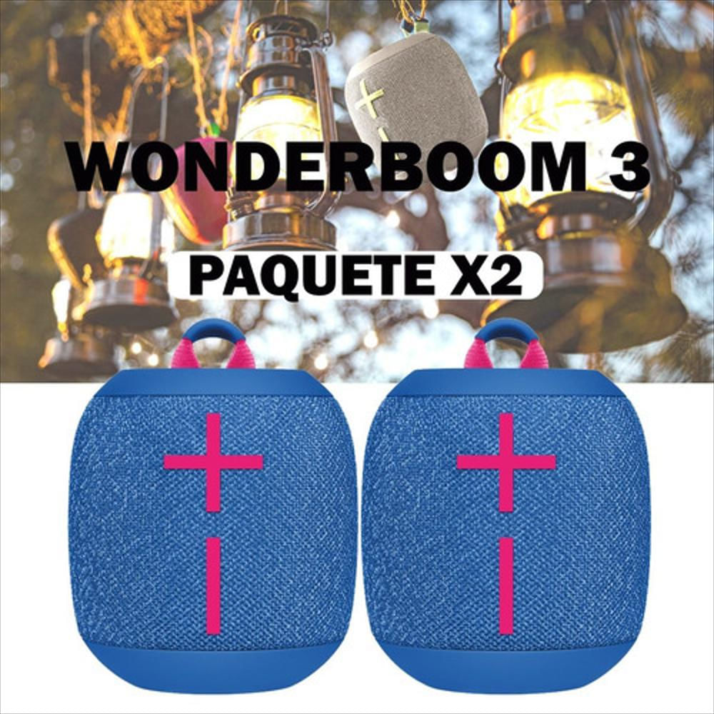 Ultimate Ears Wonderboom 3, Combo X 2 Parlantes Impermeables
