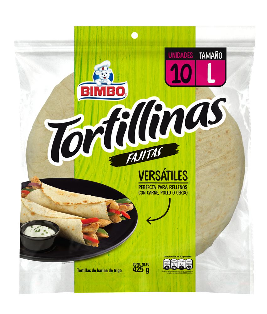 Tortillas Blancas Versatiles x 10 unidades