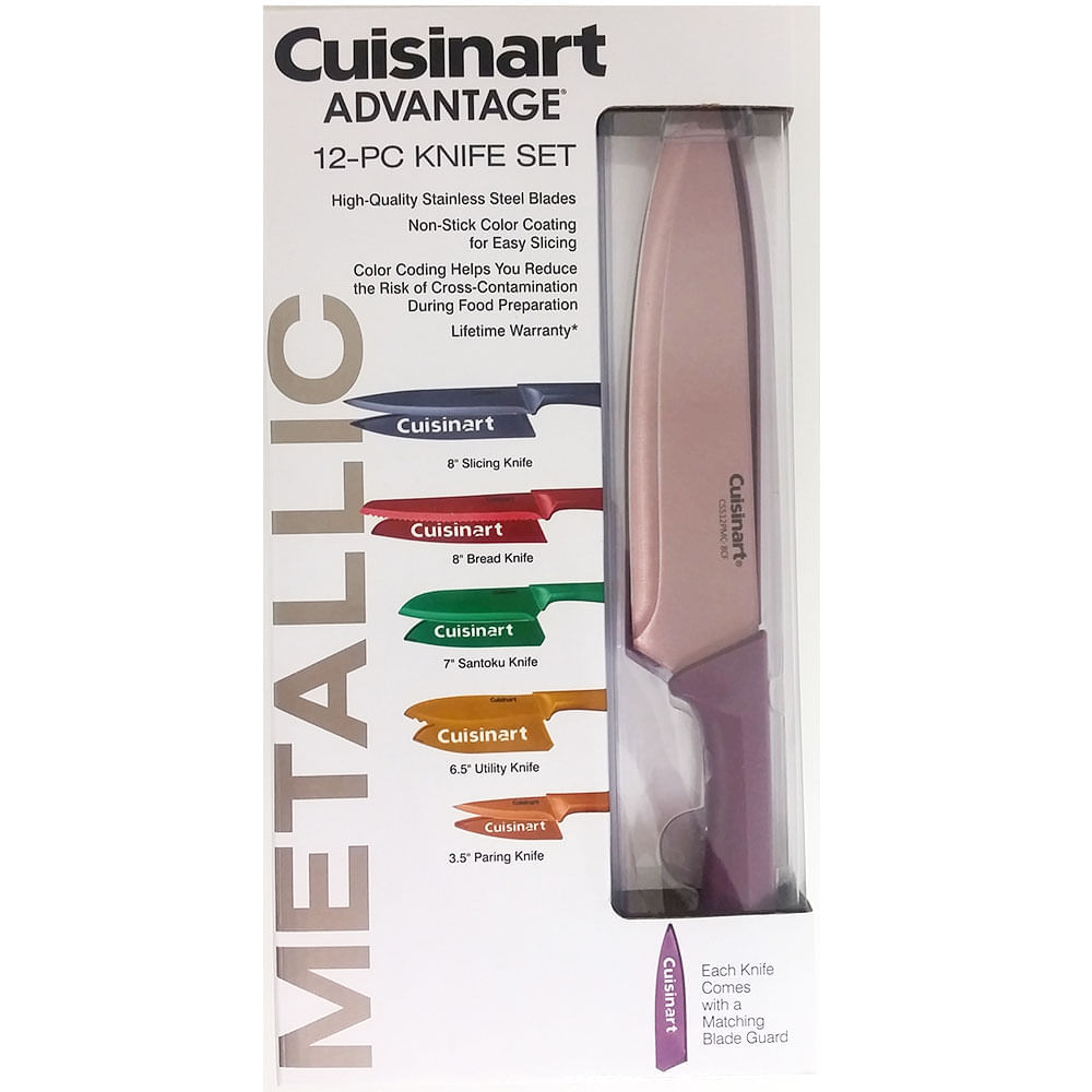 Cuisinart C55-12PMC 12-Piece Metallic Knife Set with Blade