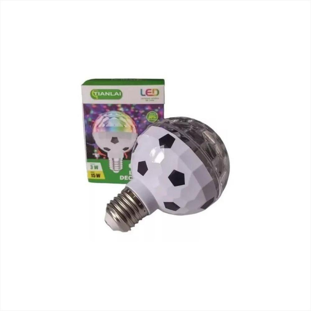 Bombillo Led Rotatorio Balón Giratorio Multicolor Rgb img #2