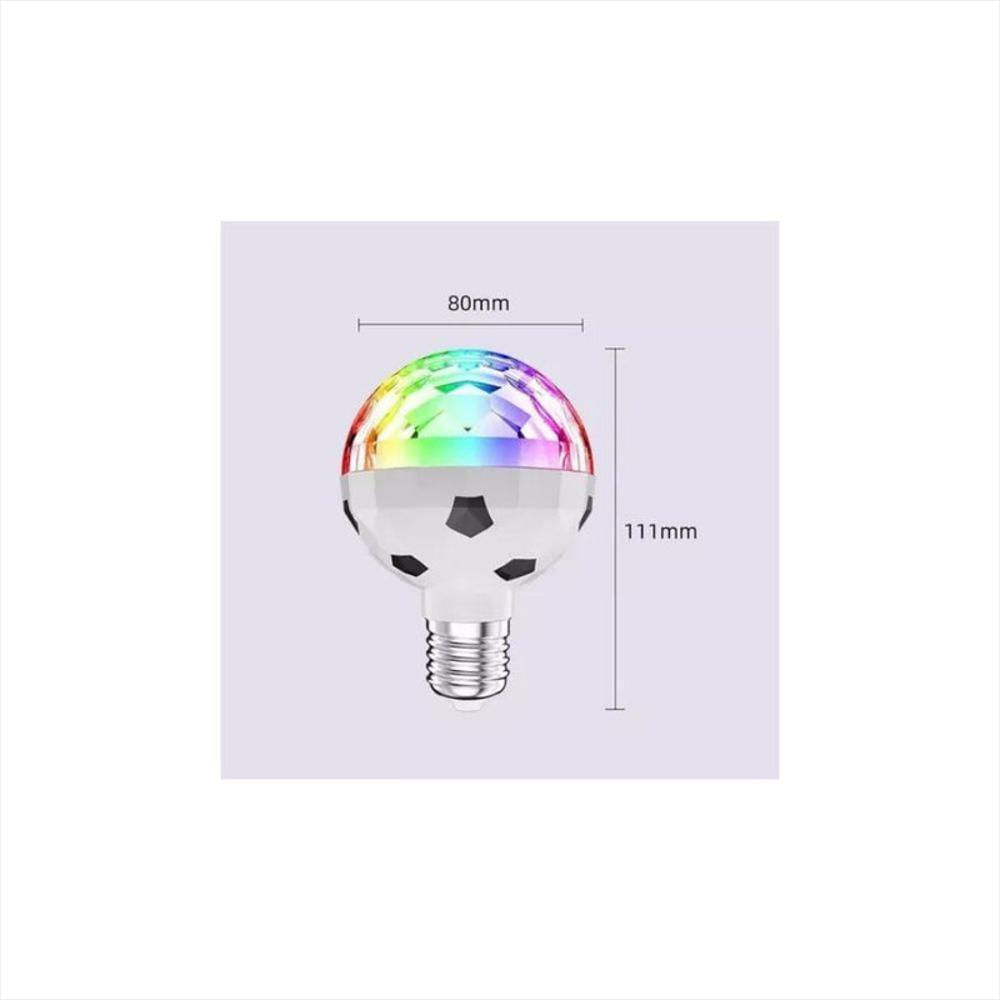 Bombillo Led Rotatorio Balón Giratorio Multicolor Rgb img #3