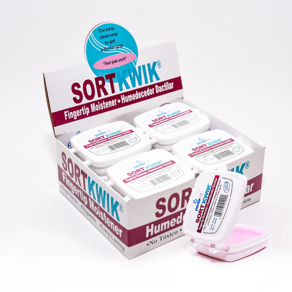 Humedecedor dactilar Sortkwik 28 g x 12