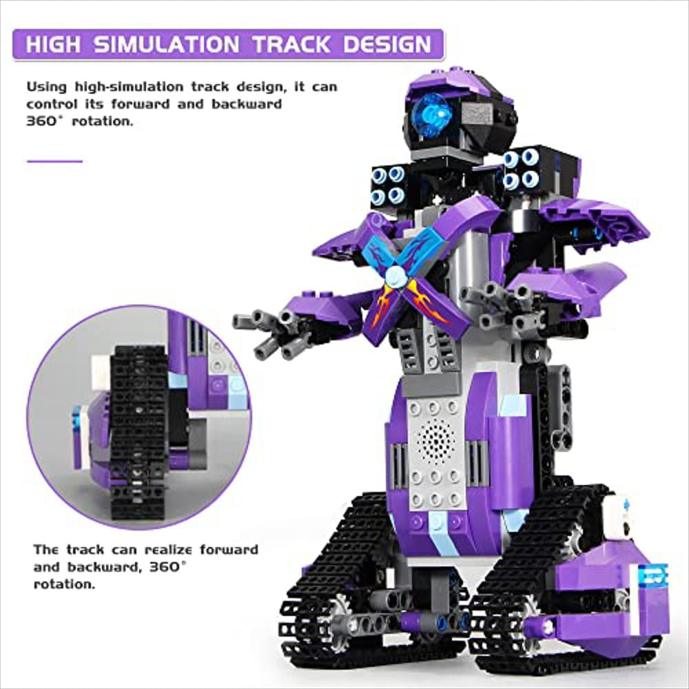 Mould King STEM Robot Juguetes para niños de 8 a 12 años, juegos de  construcción educativos con control remoto de aplicación, kits de  construcción de