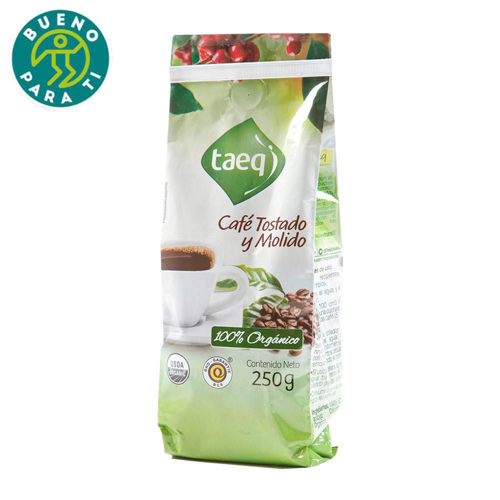 Cafe Tostado Y Molido Organico Taeq X 250 gr