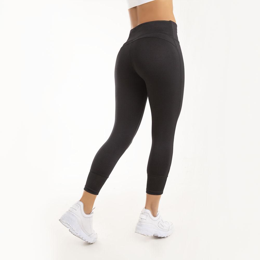 Leggins deportivos tiro alto control de abdomen licra larga