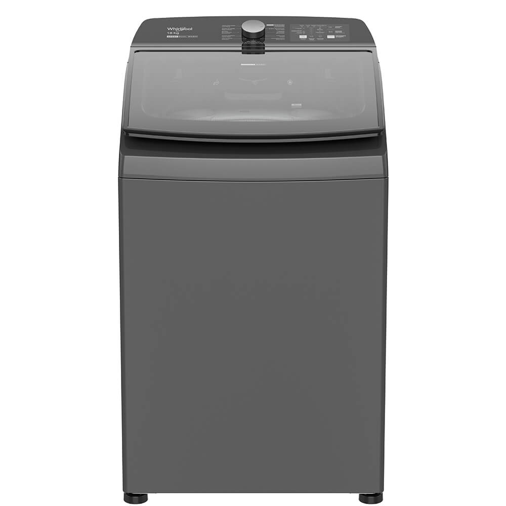 Lavadora Whirlpool Carga Superior 18 kg Xpert Dual Wash Gris img #2