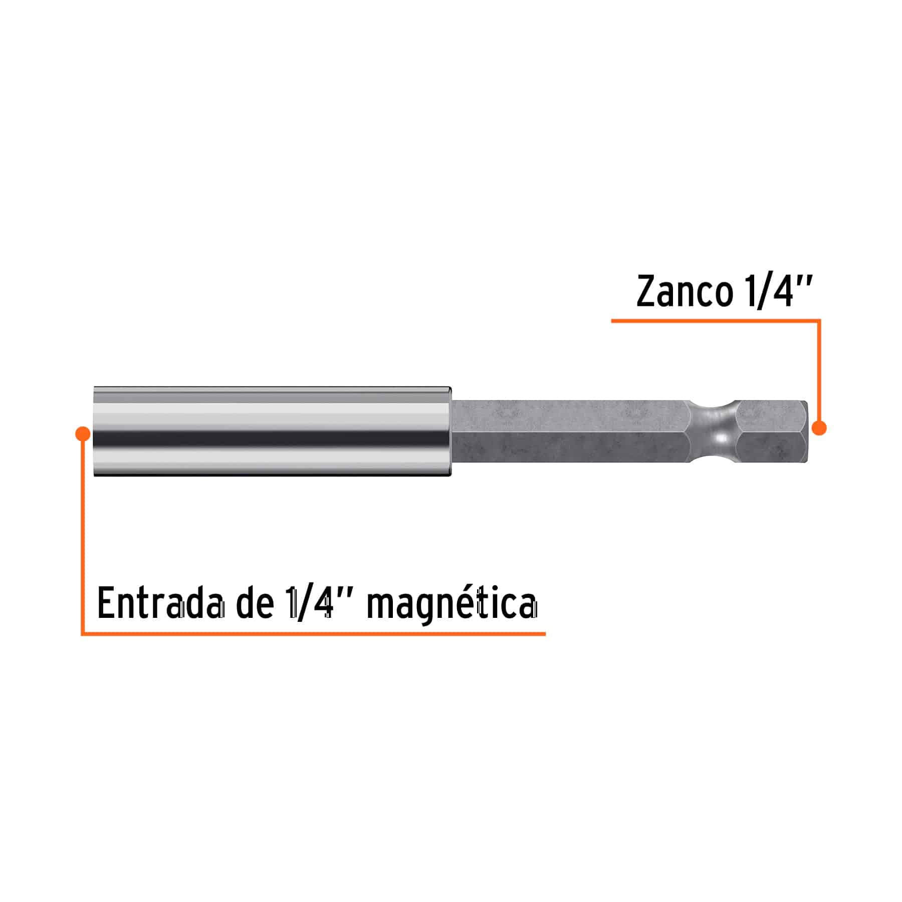 JUEGO DE 5 EXTENSIONES MAGNETICAS DE 70 MM TRUPER PUDE-9070 img #1
