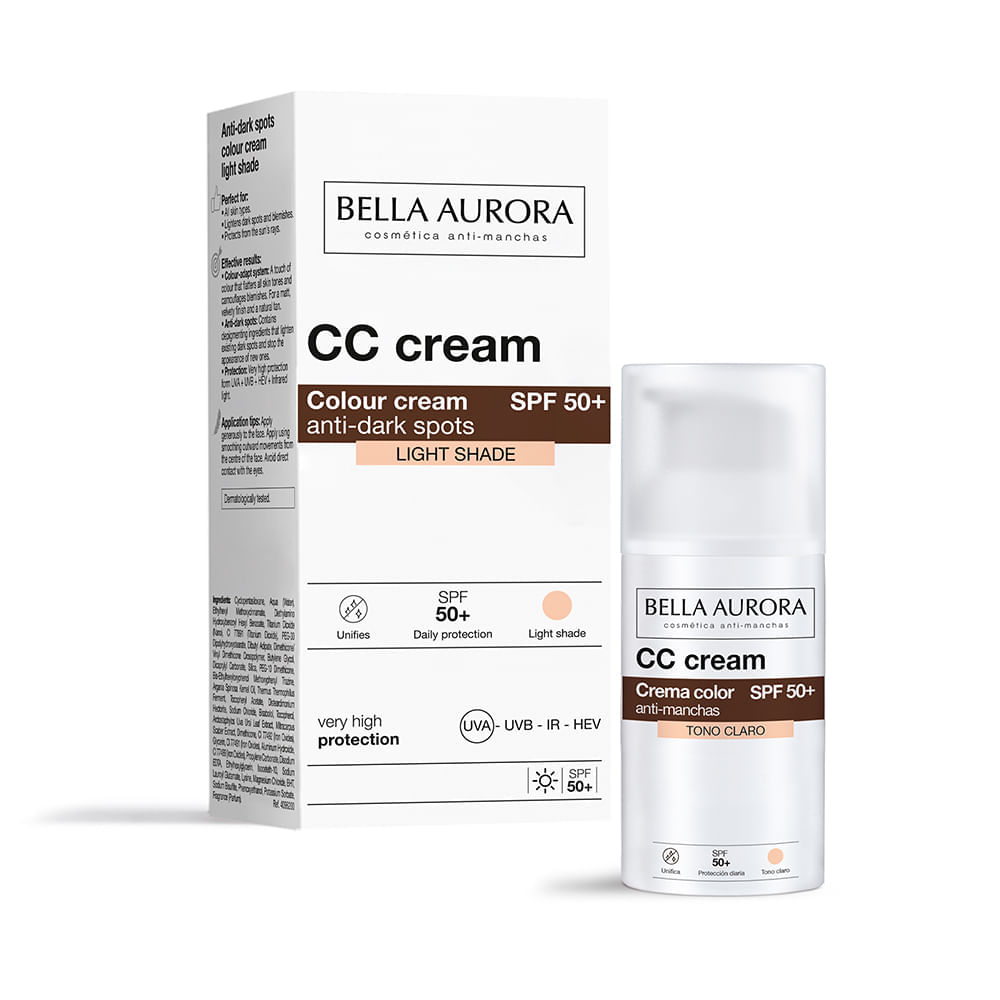Protector Solar Crema Color Anti-Manchas SPF50 - Bella Aurora img #1