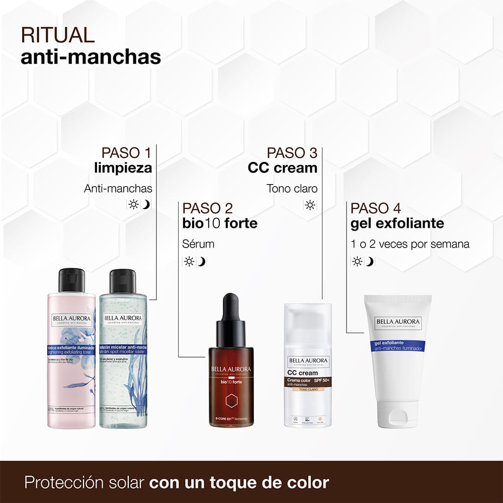 Protector Solar Crema Color Anti-Manchas SPF50 - Bella Aurora img #5