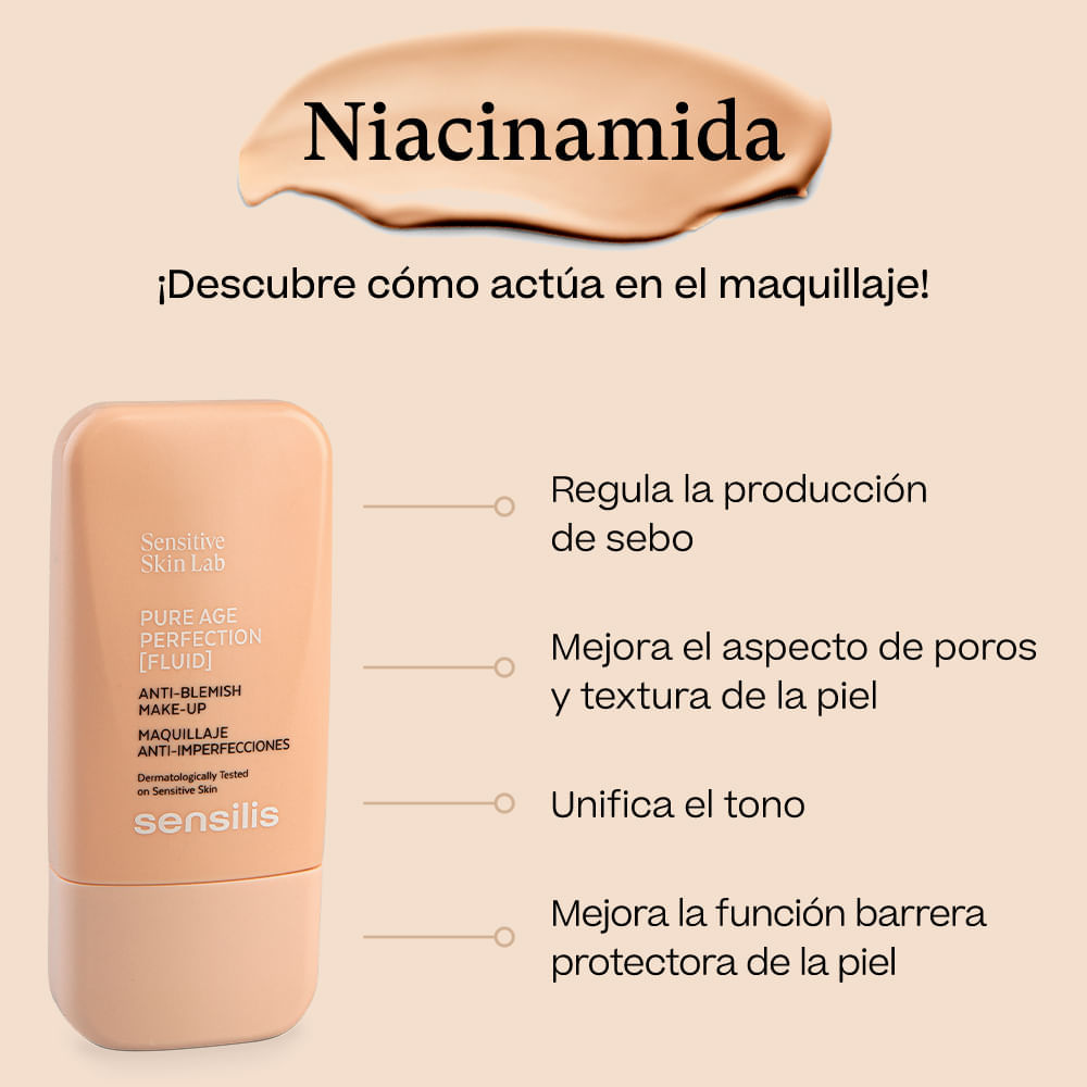 Pure Age Perfection [Fluid] Maquillaje Anti-Imperfecciones - Sensilis img #5