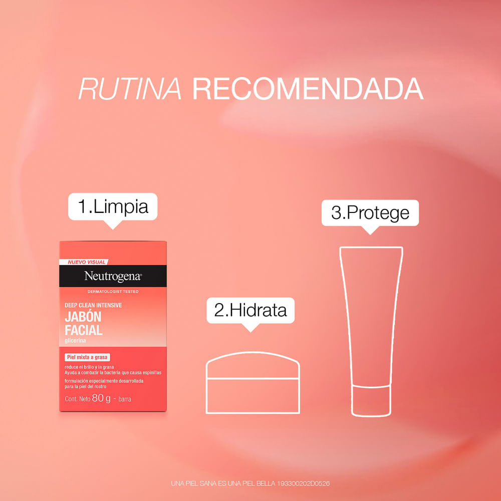 Jabón Facial Barra Deep Clean Intensive - Neutrogena img #5
