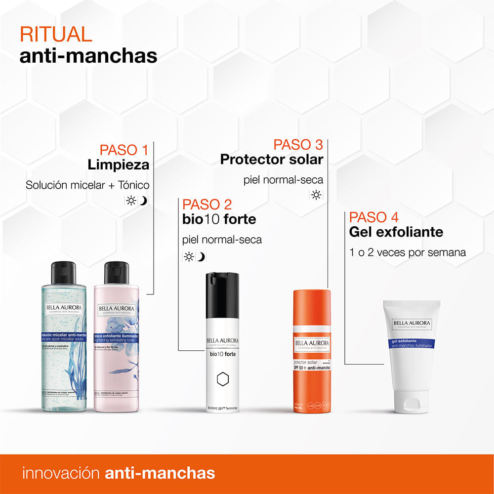Protector Solar Anti-Manchas SPF50 Piel Normal a Seca - Bella Aurora img #5