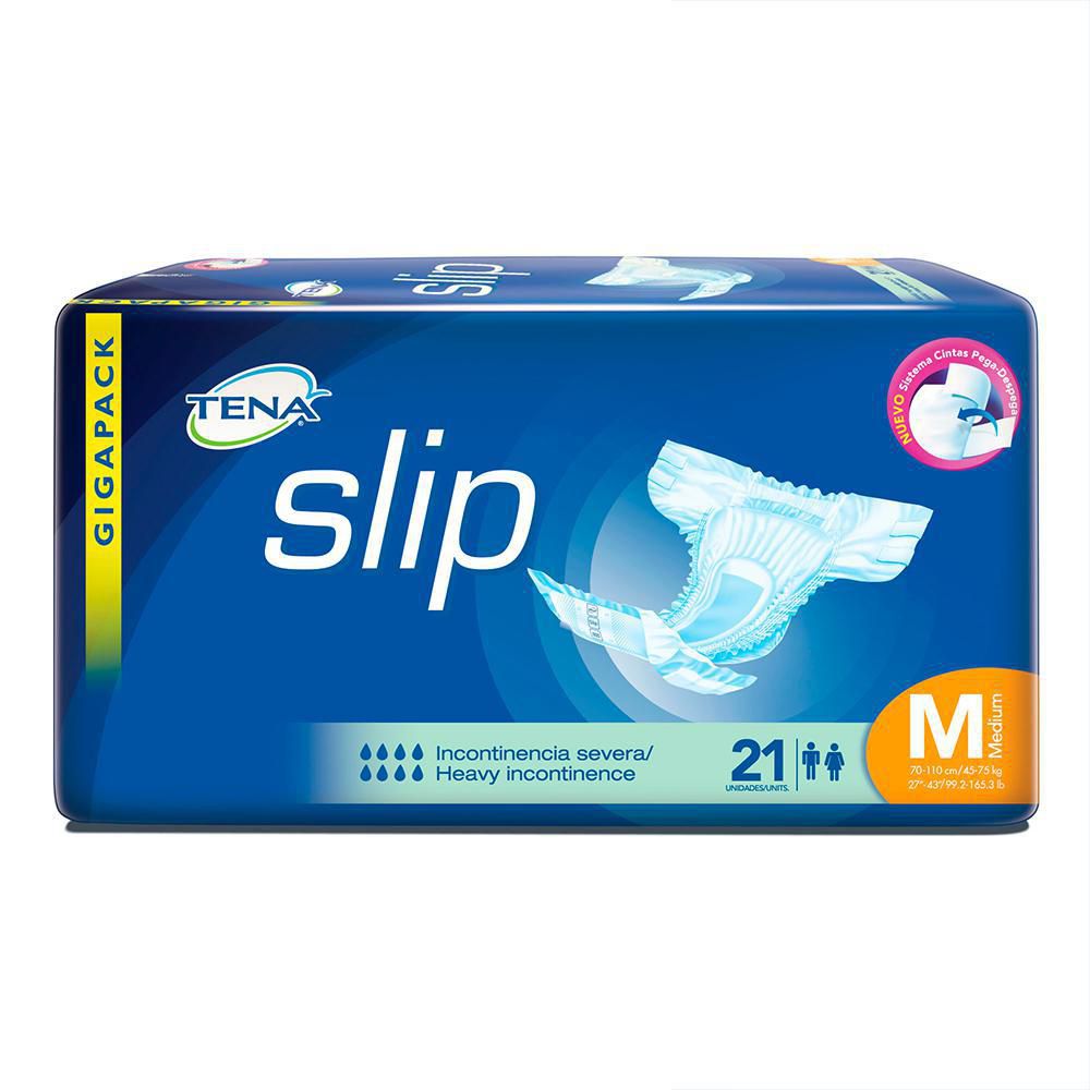 Tena slip talla m incontinencia severa x 21 und