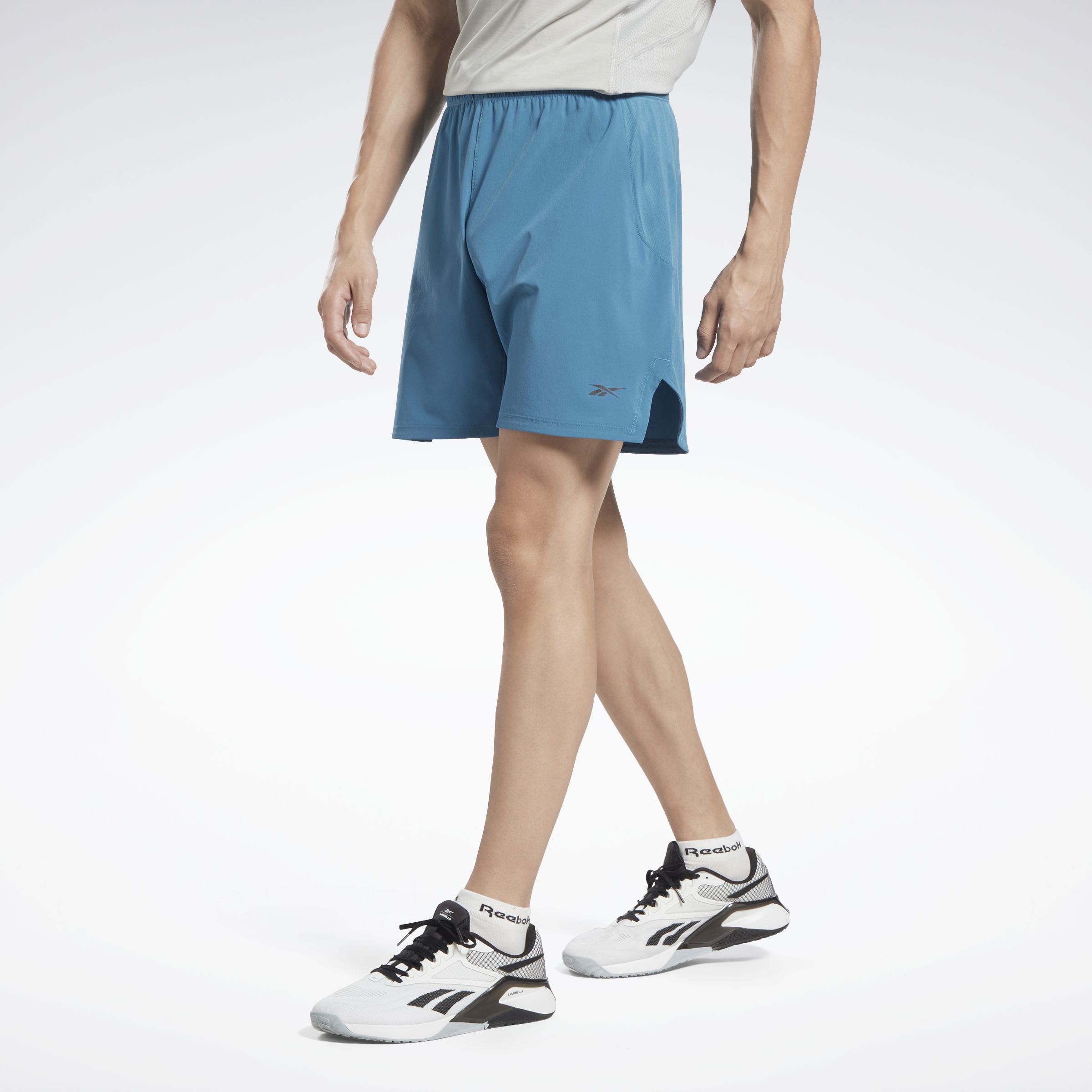 Reebok Ts Strength 3.0 Short Pantaloneta azul de hombre para entrenamiento