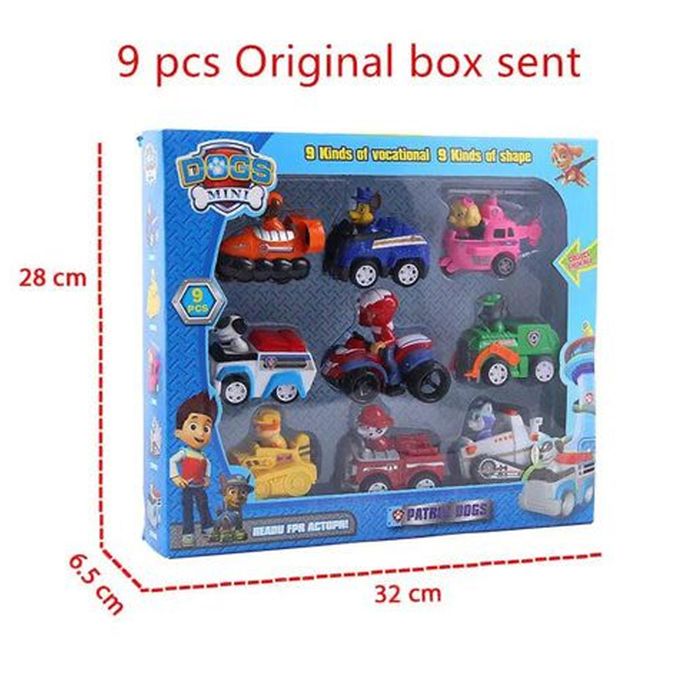 Paw Patrol Colección Completa De Carros De Impulso Importado 5871