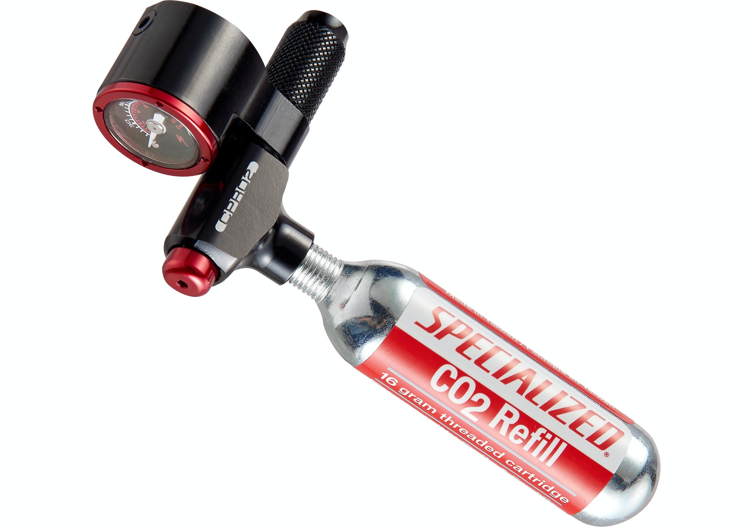 Infladores de CO2 Ciclismo Air Tool CPro2 Gauge Trigger Blk img #1
