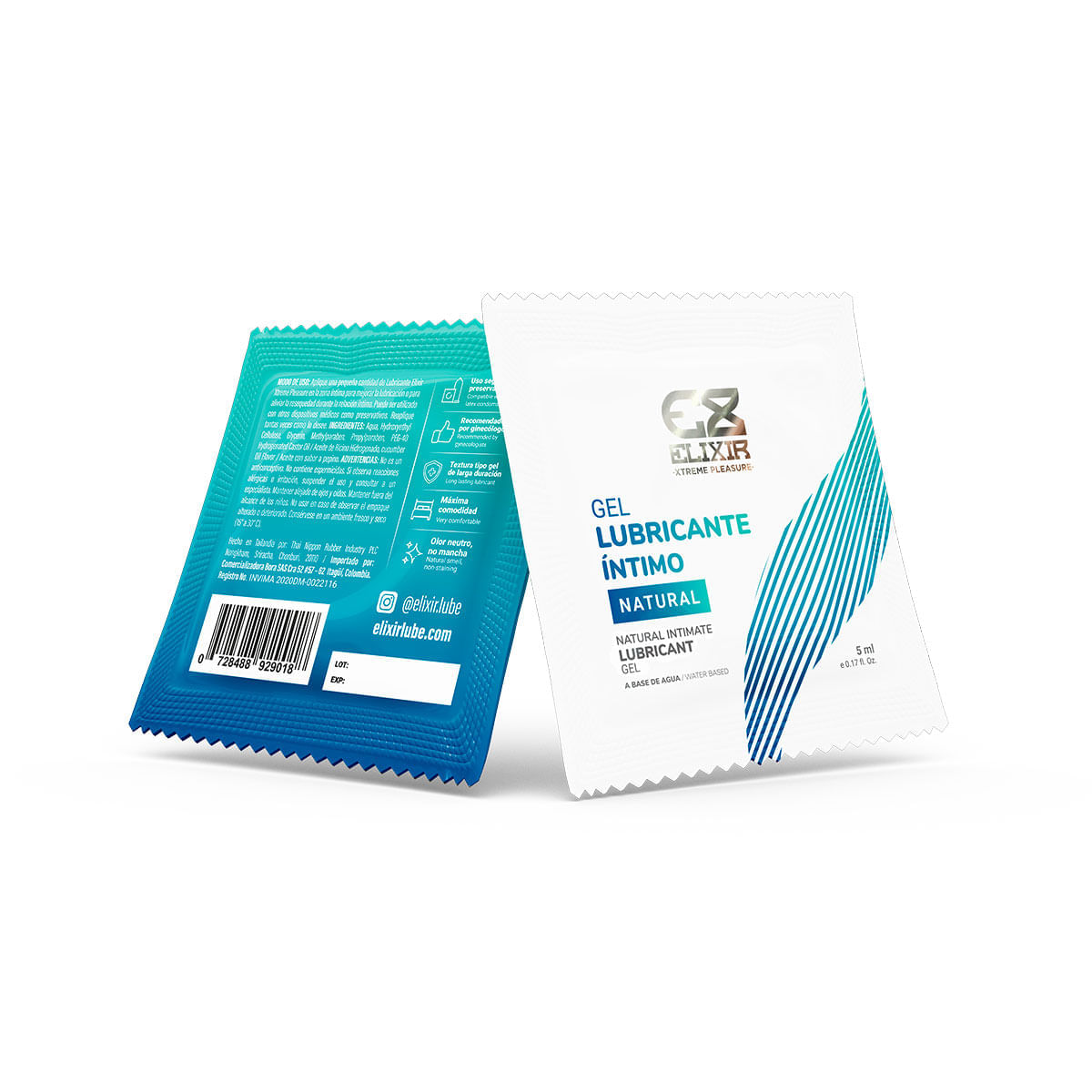 Gel lubricante intimo natural elixir sachet 5 ml img #1