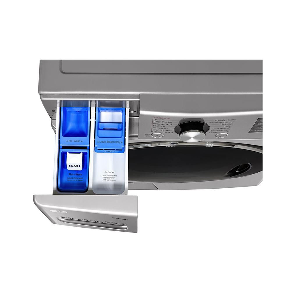 Lavadora-Secadora LG Carga Frontal con capacidad de 20 KG de lavado y 12 KG  de Secado con Tecnología Steam, TurboWash y ThinQ - WD20VV2S6