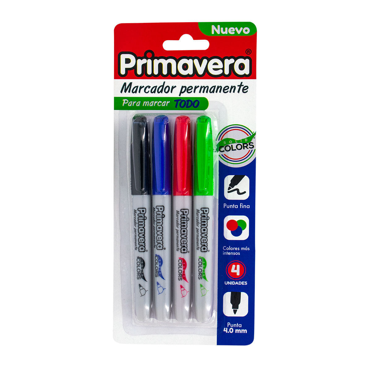 Marcadores Permanentes Solid x 4 img #1