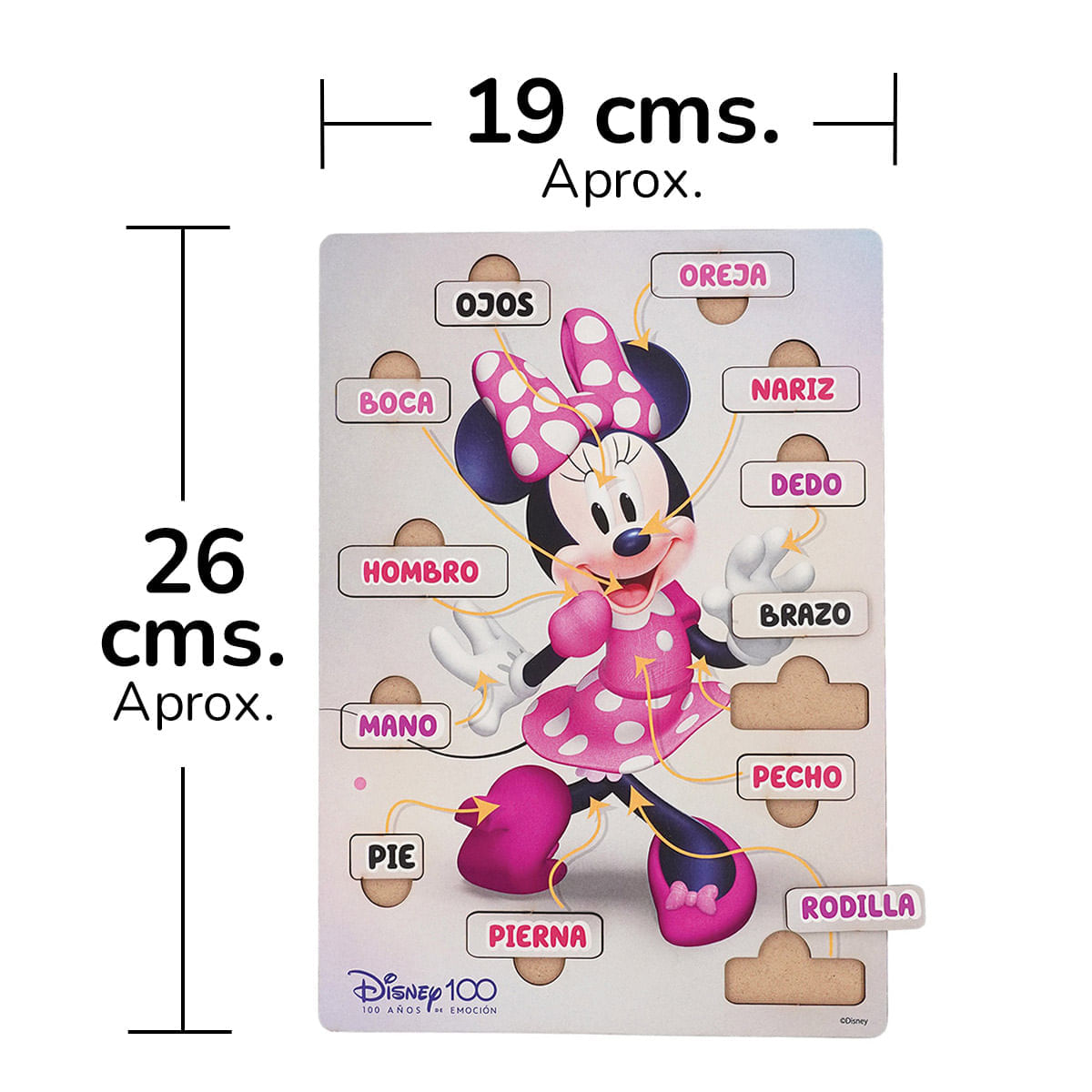 Juego de Mesa Partes del Cuerpo Minnie Mouse Disney 100 - 12 Piezas img #2