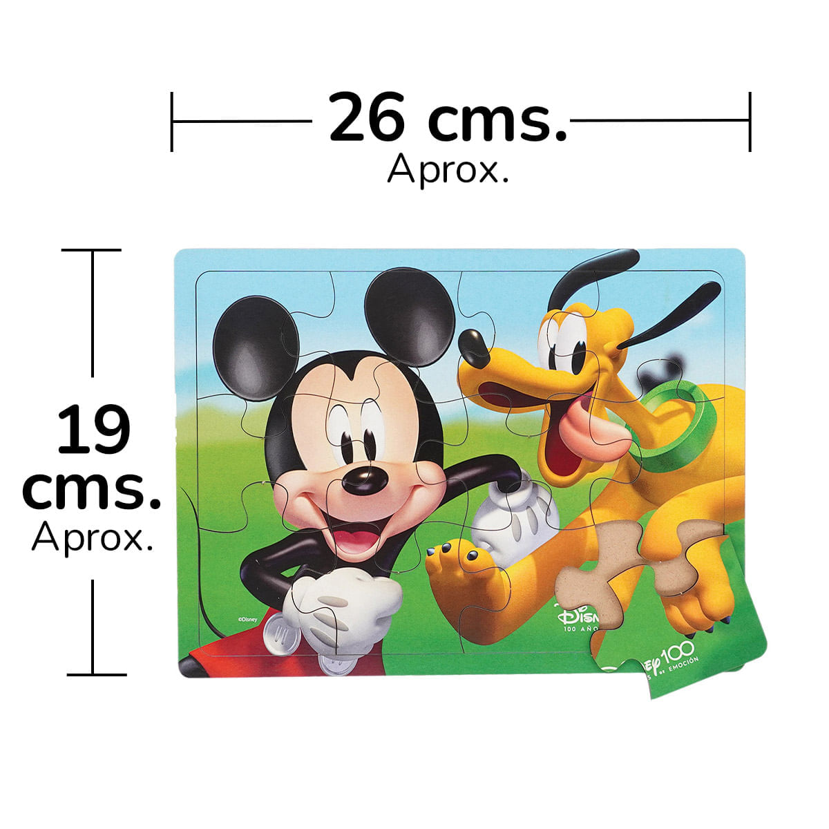 Rompecabezas Mickey y Pluto Disney 100 - 12 Piezas img #2