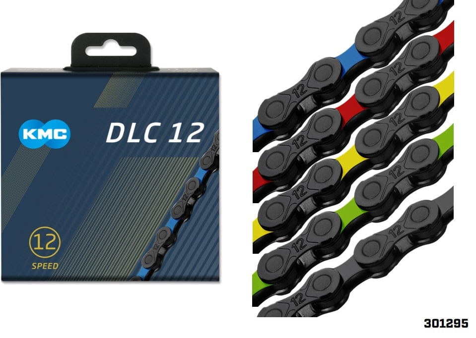 Cadenillas KMC 1/2X11/128 126L DLC12 12 Vel Negro/Rojo-Negro img #2