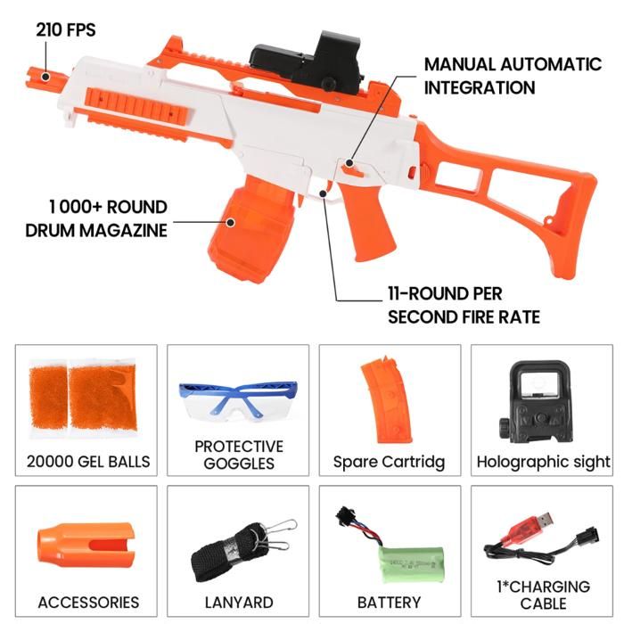 exito.com | Pistola Hidrogel Fusil De Orbeez Ráfaga Tiro A Tiro Culata