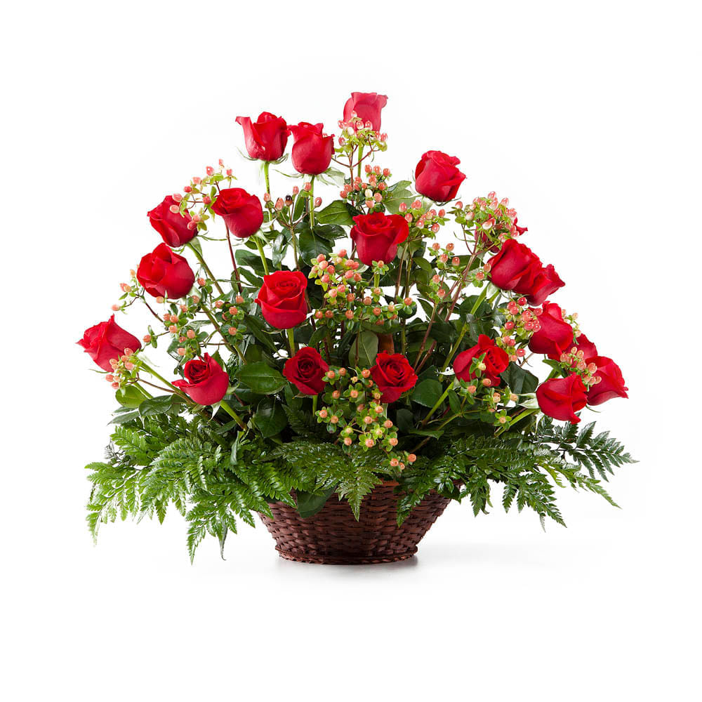 Canasta 24 Rosas Rojas img #1