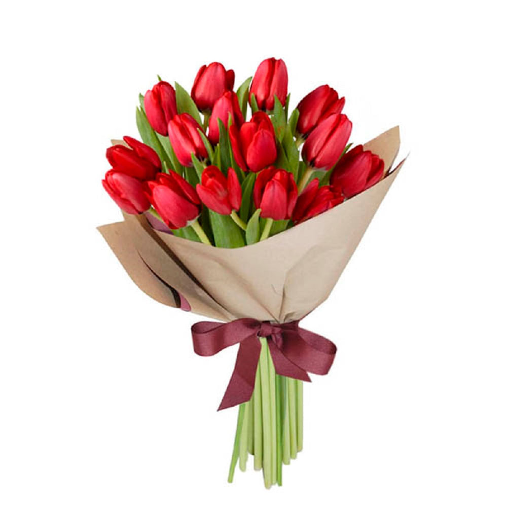 Bouquet 15 Tulipanes Rojos img #1