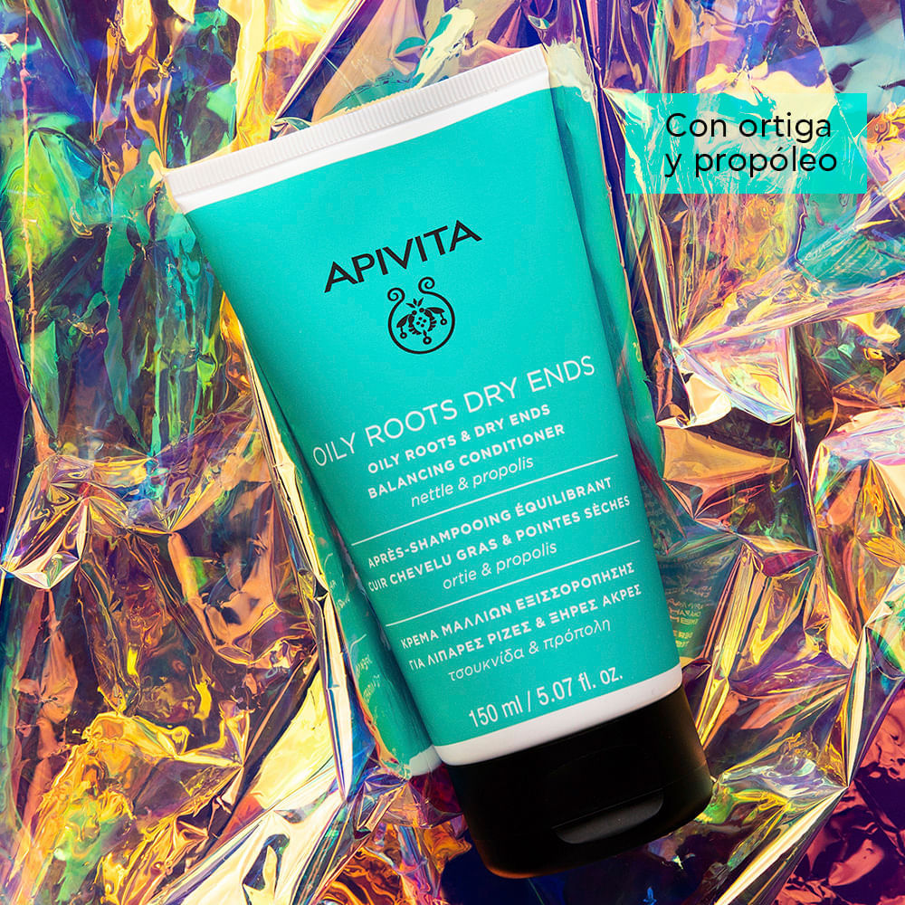 Acondicionador Oily Roots Dry End Balancing - Apivita img #5