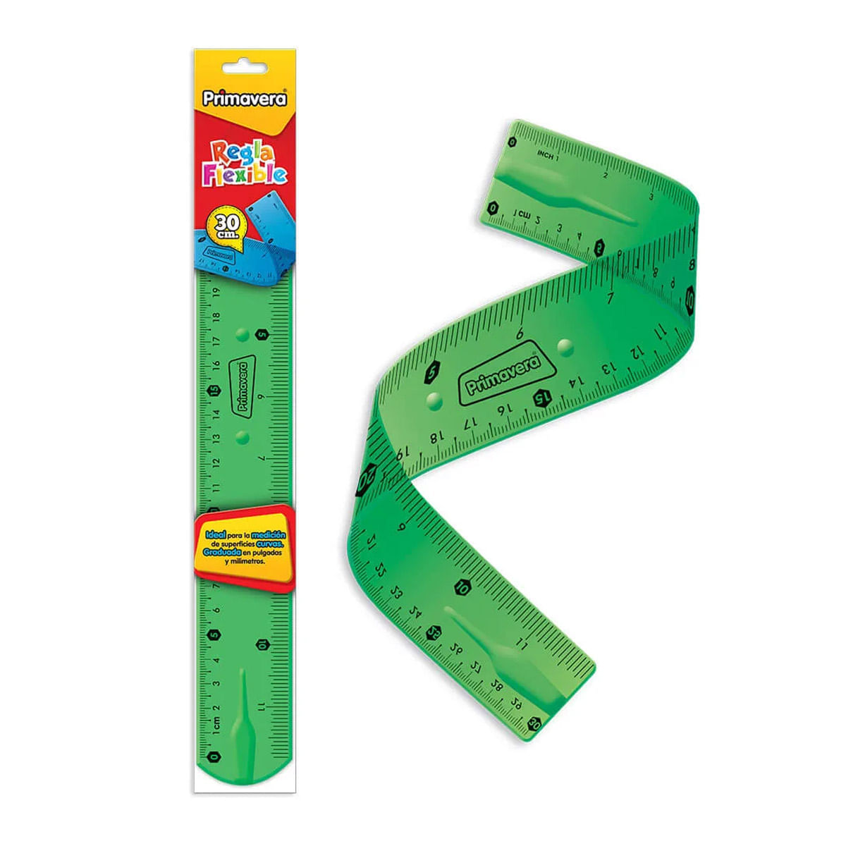 Regla Flexible Primavera Verde img #1