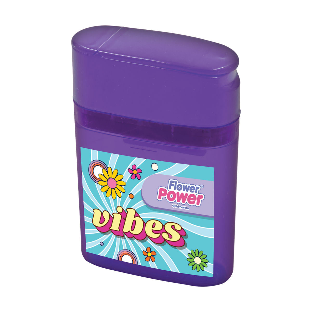 Sacapuntas Flower Power Morado Vibes img #1