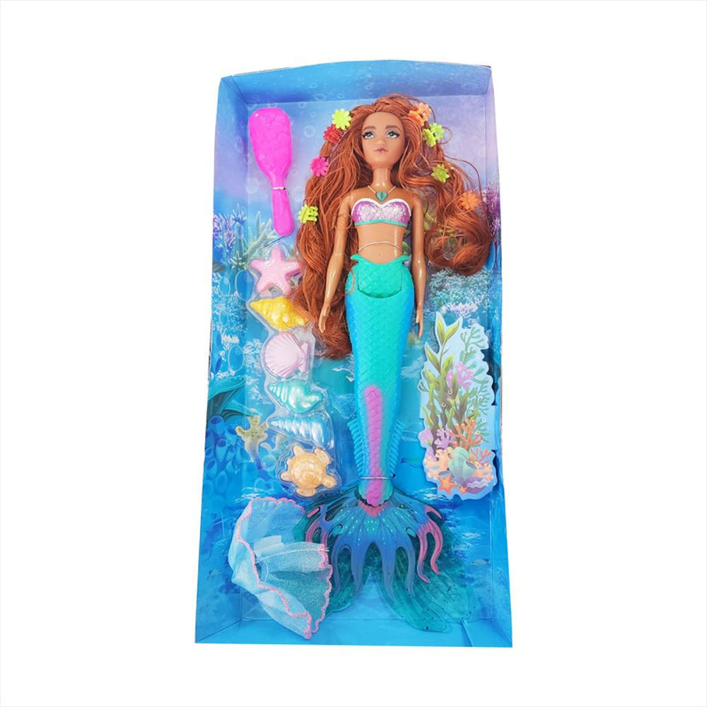 Muñeca Princesa Sirena Ariel Luces Niña Sonido La Sirenita