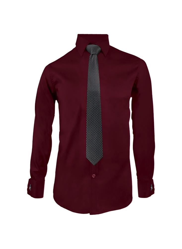 exito.com | Camisa Formal Vino Tinto Para Mancornas Manga Larga Hombre ...