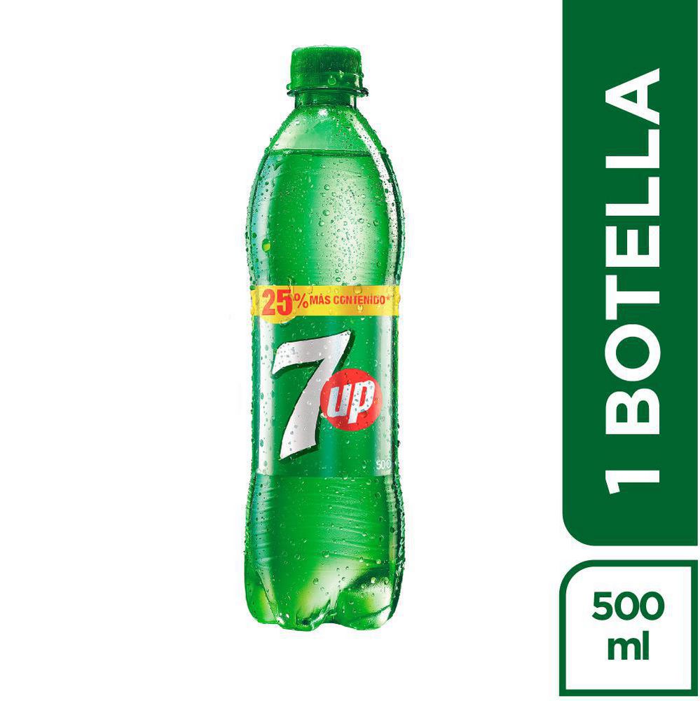 Gaseosa Seven Up Botella 500 Ml