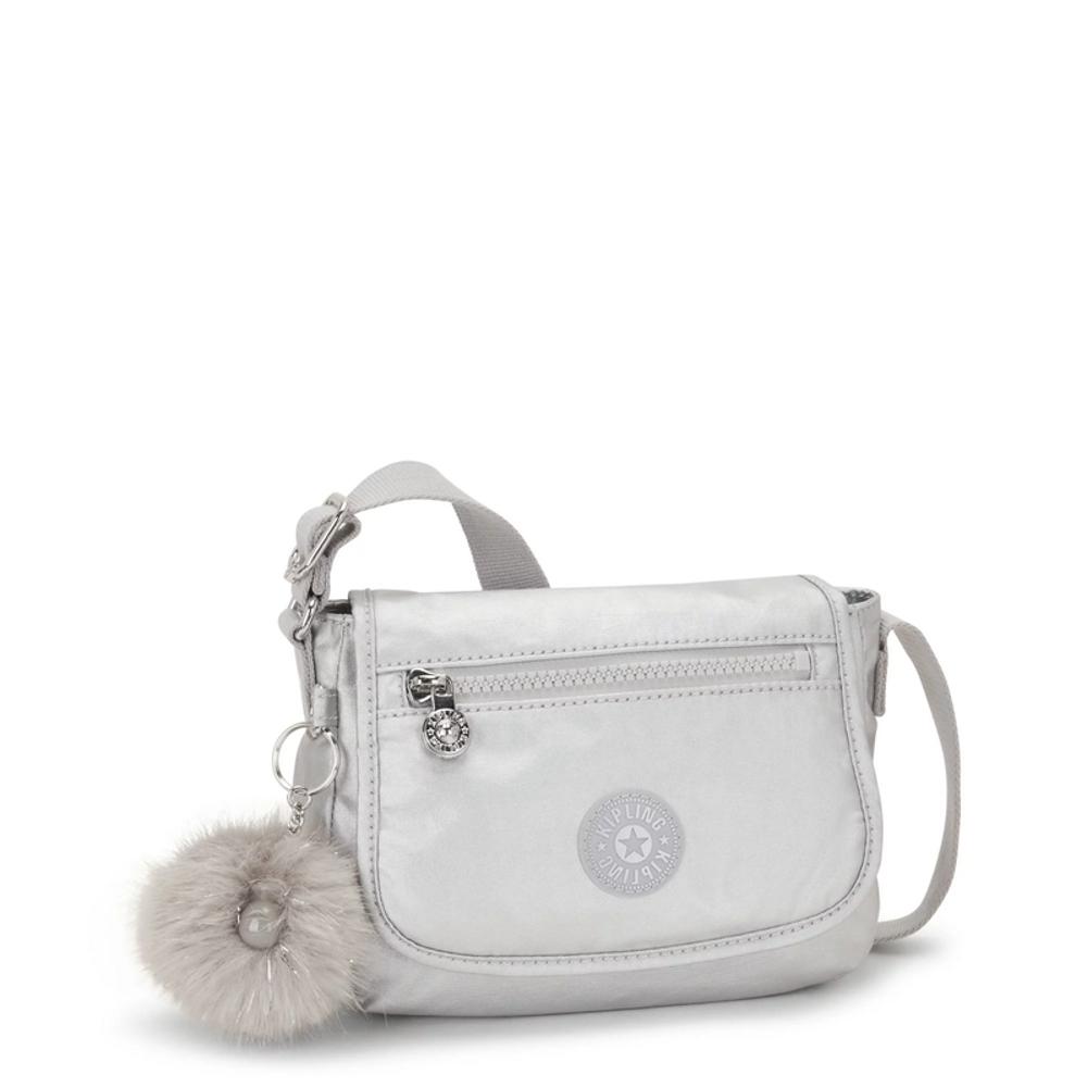 Kipling Manos Libres Bolso Metalizado Original Exito