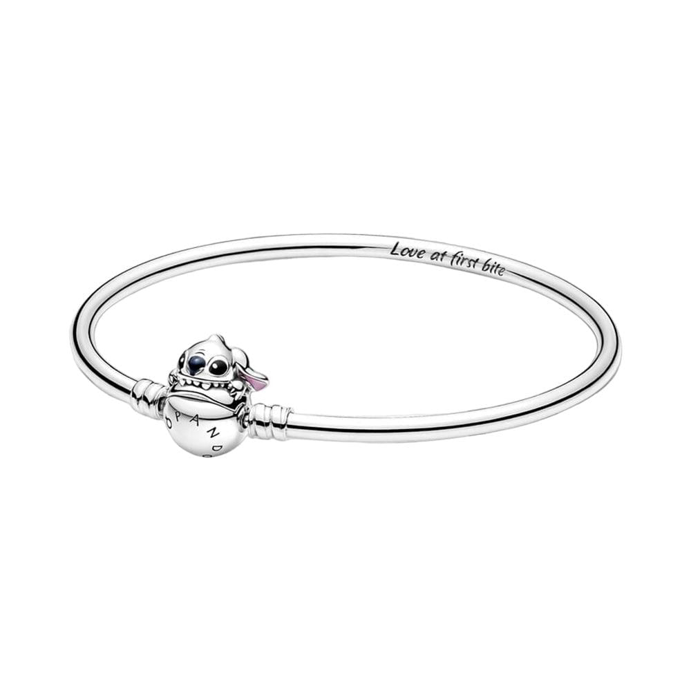 Pulsera Brazalete Pandora Con Figura De Stitch 591683C01 19 Plata 925 Talla  18Cm