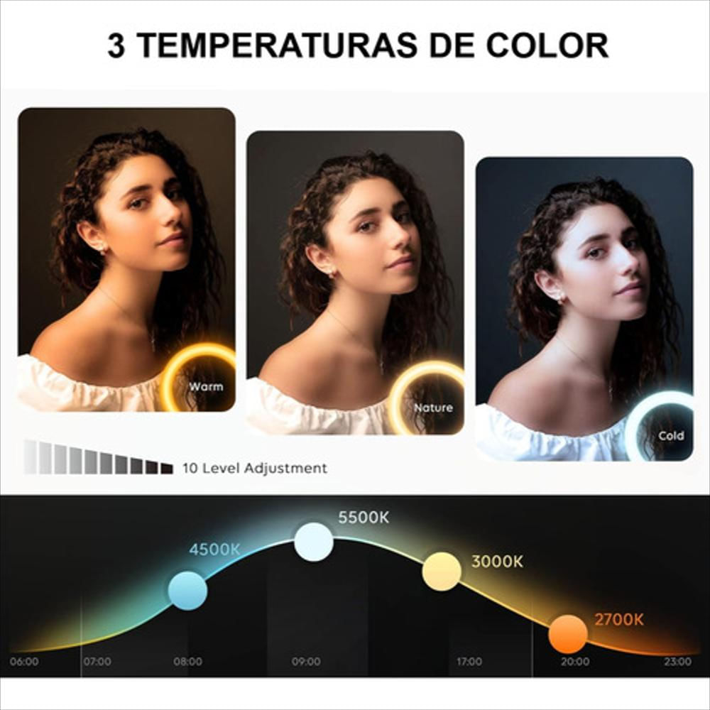 Aro De Luz Rgb Led 33 Cm + Trípode 2 Mt + Control Bluetooth img #3