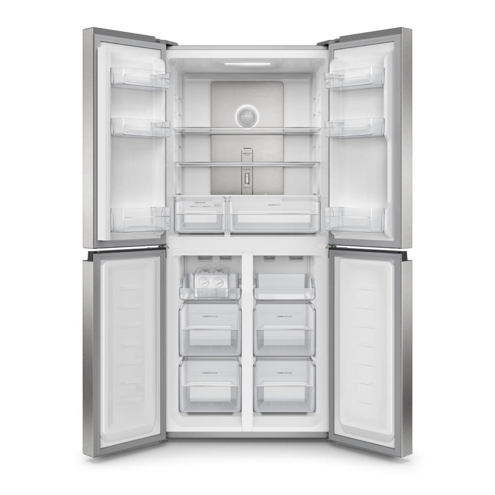Nevecón No Frost Bottom Multi Door Inverter 421 Litros Silver img #4