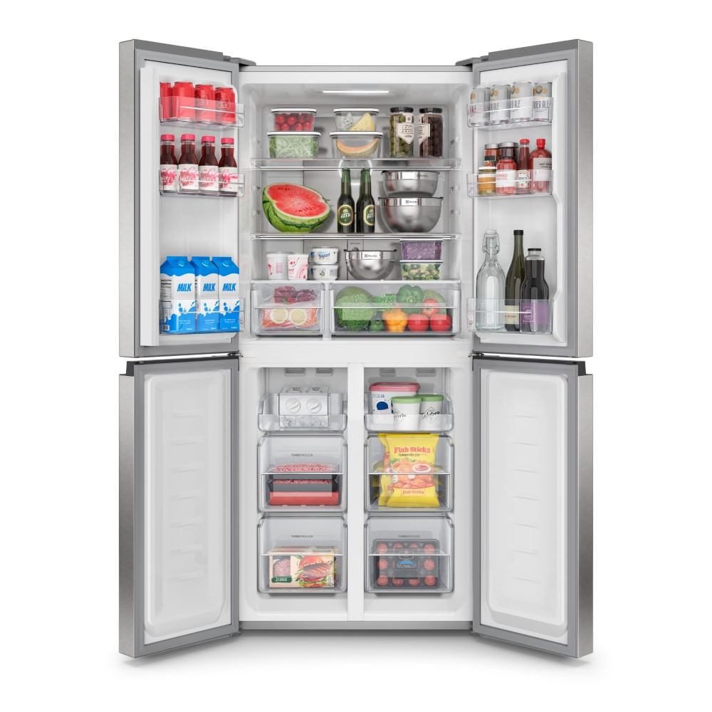 Nevecón No Frost Bottom Multi Door Inverter 421 Litros Silver img #5