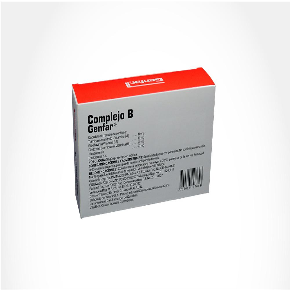 Exito.com | Complejo B Genfar Niacinamida 50Mg Tab Oral Caj 250 | Éxito