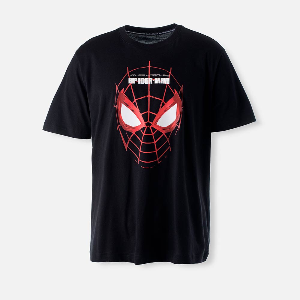 Camiseta de Spider man manga corta negra para hombre S