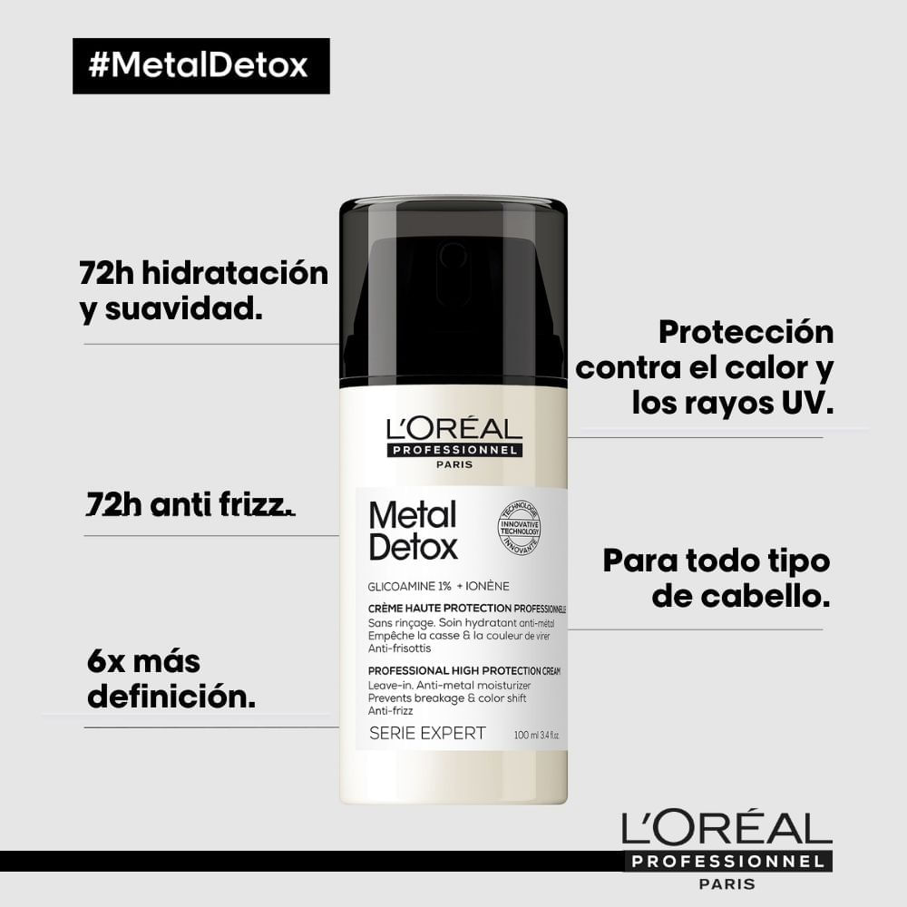 Crema para Peinar Metal Detox - Loreal Professionnel img #2