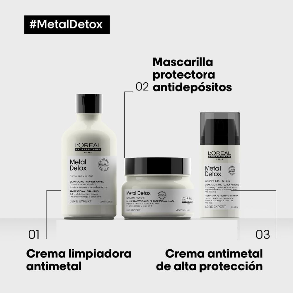 Crema para Peinar Metal Detox - Loreal Professionnel img #5