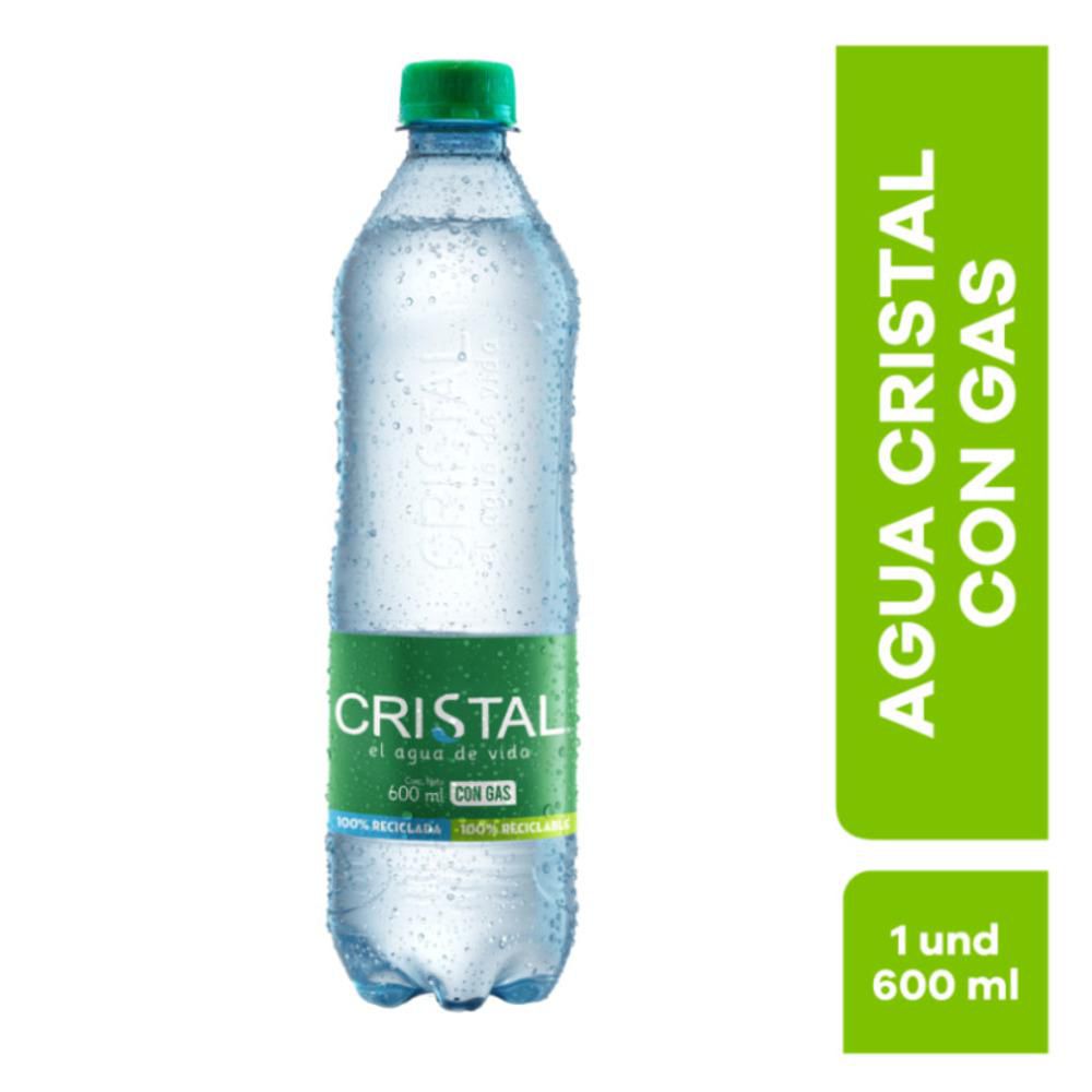 Agua Cristal  Con Gas