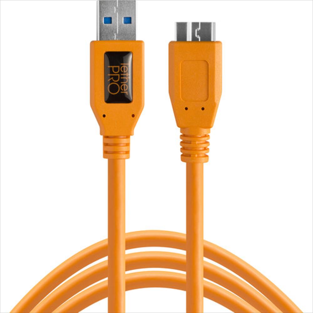 Cable Tetherpro Usb 3.0 A Micro B (4.6M) Naranja img #2