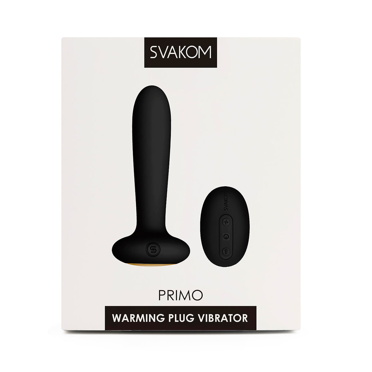 Plug anal vibrador térmico primo svakom (negro) img #4