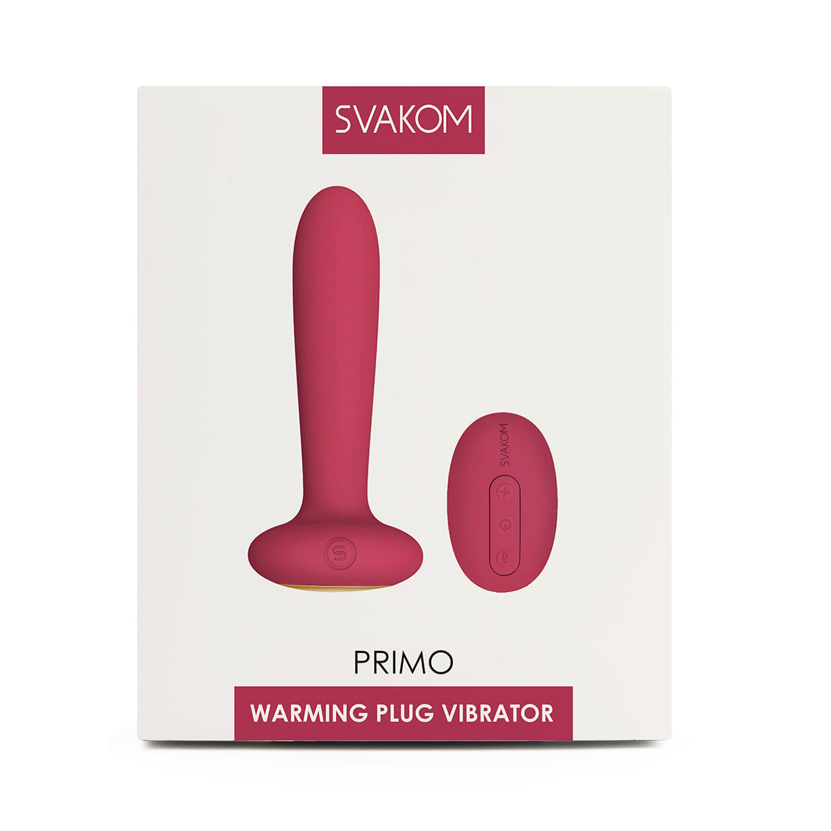 Plug anal vibrador térmico primo svakom (fucsia) img #6