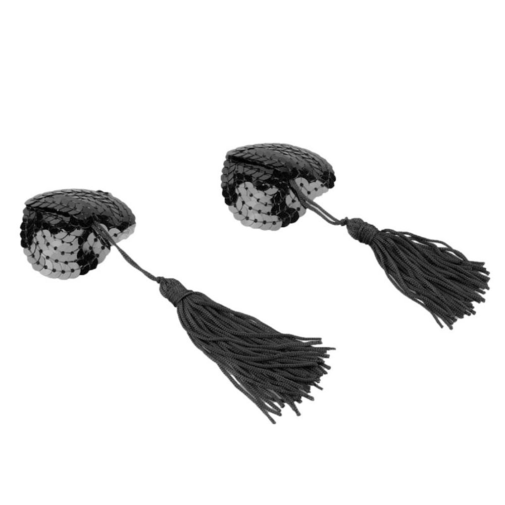 Pezonera erotica con lentejuelas negras camtoyz img #2